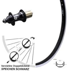 Ryde Andra 40 Hinterrad 26 Zoll Mit Novatec F 162 SB Nabe