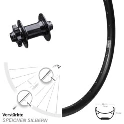 24 Zoll Vorderrad Formula 15x100 Mm Ryde Andra 29 Disc