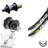 28 Zoll Mavic A 719 Laufradsatz Felgenbremse Nabe Novatec A141 F162 Shimano Dynamo DH-3N72