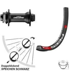 Dt-swiss 28-29 Zoll Vorderrad DT Swiss 533 D Mit Shimano Deore HB-M618 Nabe
