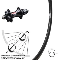 28 Zoll Hinterrad DT Swiss 370 Sram XD Ryde DP 19