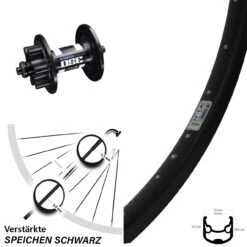 Ryde Andra 30 Disc Vorderrad 28-29 Zoll DT Swiss 350 Hybrid 6-loch Schnellspanner Nabe