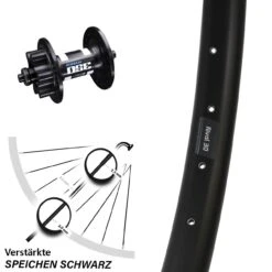 29 Zoll Vorderrad DT Swiss 350 Hybrid 6-loch Schnellspanner Ryde Rival 30