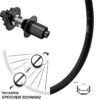 20 Zoll Hinterrad DT Swiss 350 Hybrid Steckachse Ryde Andra 40 Disc