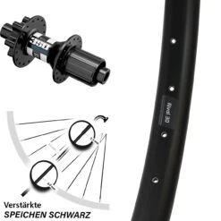 27,5 Zoll Hinterrad Ryde Rival 30 Disc DT Swiss 350 Hybrid 12/142 Mm