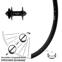 28-29 Zoll Ryde Andra 40 Disc-Vorderrad Shimano XT 6-Loch