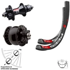 Dt-swiss 27,5 Zoll Laufradsatz Dynamo 6-loch SON 28 466 DT Swiss 370 Sram XD
