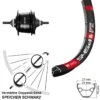 Dt-swiss 28 Zoll DT Swiss 545 Disc Shimano Alfine 8-Gang Hinterrad