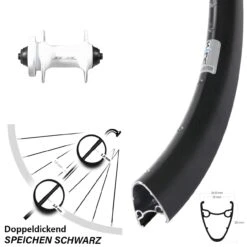 Ryde Dutch 19 Disc Vorderrad Nabe Weiß Formula ZZYZX 6-loch