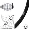 Vorderrad Mit Nabendynamo Shutter Precision PL-8XM 12x100 Ryde Andra 30 Disc 28 Zoll -Radzubehoer Verkaufe 8249733
