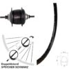 Shimano SG-C6001-8D Laufrad 28 Zoll Exal GR 17 Schwarz 8-Gang -Radzubehoer Verkaufe 8249836
