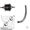 Dt-swiss 28 Zoll DT Swiss R 470 Disc Shimano 8 Gang Hinterrad Centerlock