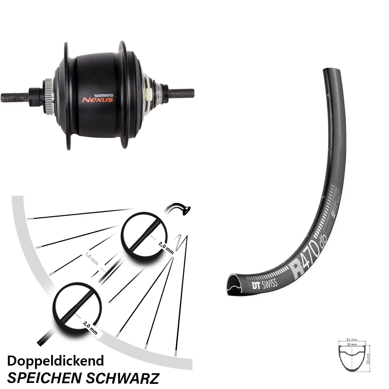 Dt-swiss 28 Zoll DT Swiss R 470 Disc Shimano 8 Gang Hinterrad Centerlock 3 Dt-swiss 28 Zoll DT Swiss R 470 Disc Shimano 8 Gang Hinterrad Centerlock
