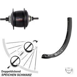 Dt-swiss Laufrad 29 Zoll DT Swiss M 462 Disc Schwarz Shimano SG-C6001-8D