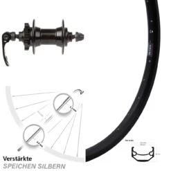 Ryde Andra 40 Disc Vorderrad 28-29 Zoll Mit Novatec Nabe 5/100 Mm