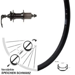 Ryde Andra 40 Disc Hinterrad 27,5 Zoll Novatec Nabe 5/135 Mm 8-11 Fach