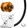27,5 Zoll Vorderes Rad Mit SON 28 Orange Disc 6-Loch Nabendynamo Ryde Andra 40 -Radzubehoer Verkaufe 8250455