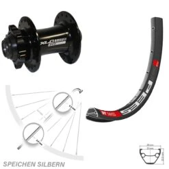 Dt-swiss Vorderrad 26 Zoll DT Swiss 533D 15 Mm Evo 6-Loch