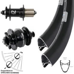 28-29 Zoll Ryde Dutch 19 Laufradsatz Novatec D042 Disc Dynamo Shutter Precision PD-8