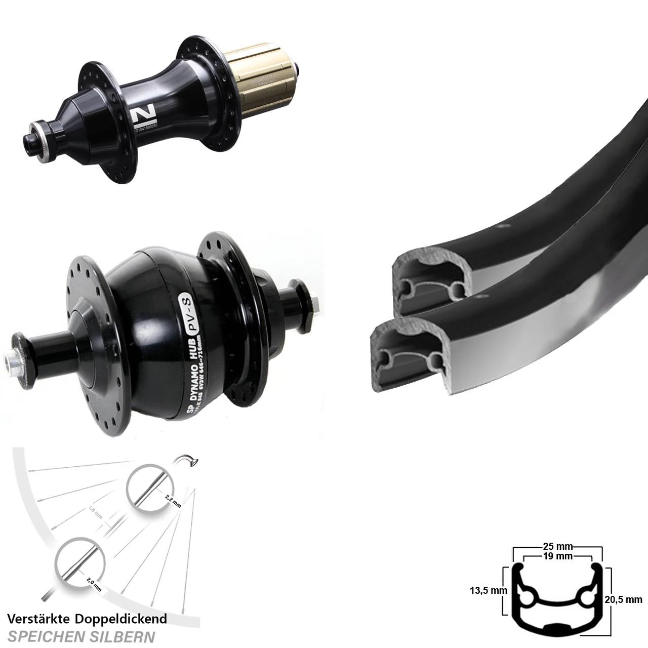 Ryde Andra 30 Laufradsatz 28 Zoll Mit Novatec F162SB Shutter Precision PV-8 3 Ryde Andra 30 Laufradsatz 28 Zoll Mit Novatec F162SB Shutter Precision PV-8