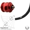 Ryde Rival 19 Vorderrad Dynamo SON 28 Disc Centerlock Hohlachse Rot Eloxiert 2 Ryde Rival 19 Vorderrad Dynamo SON 28 Disc Centerlock Hohlachse Rot Eloxiert -Radzubehoer Verkaufe 8251356