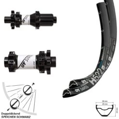 Dt-swiss Laufradsatzl H 552 DT Swiss X1900 Straightpull 27,5 Zoll 100/142 Mm Steckachse 11-fach