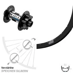 27,5 Zoll Vorderrad Ryde Rival 23 Mit DT Swiss 350 Boost Nabe