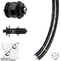 Laufradsatz SON Dynamo 28 Zoll Mavic A 1022 DT Swiss 350 SL Road 11-fach 6-loch