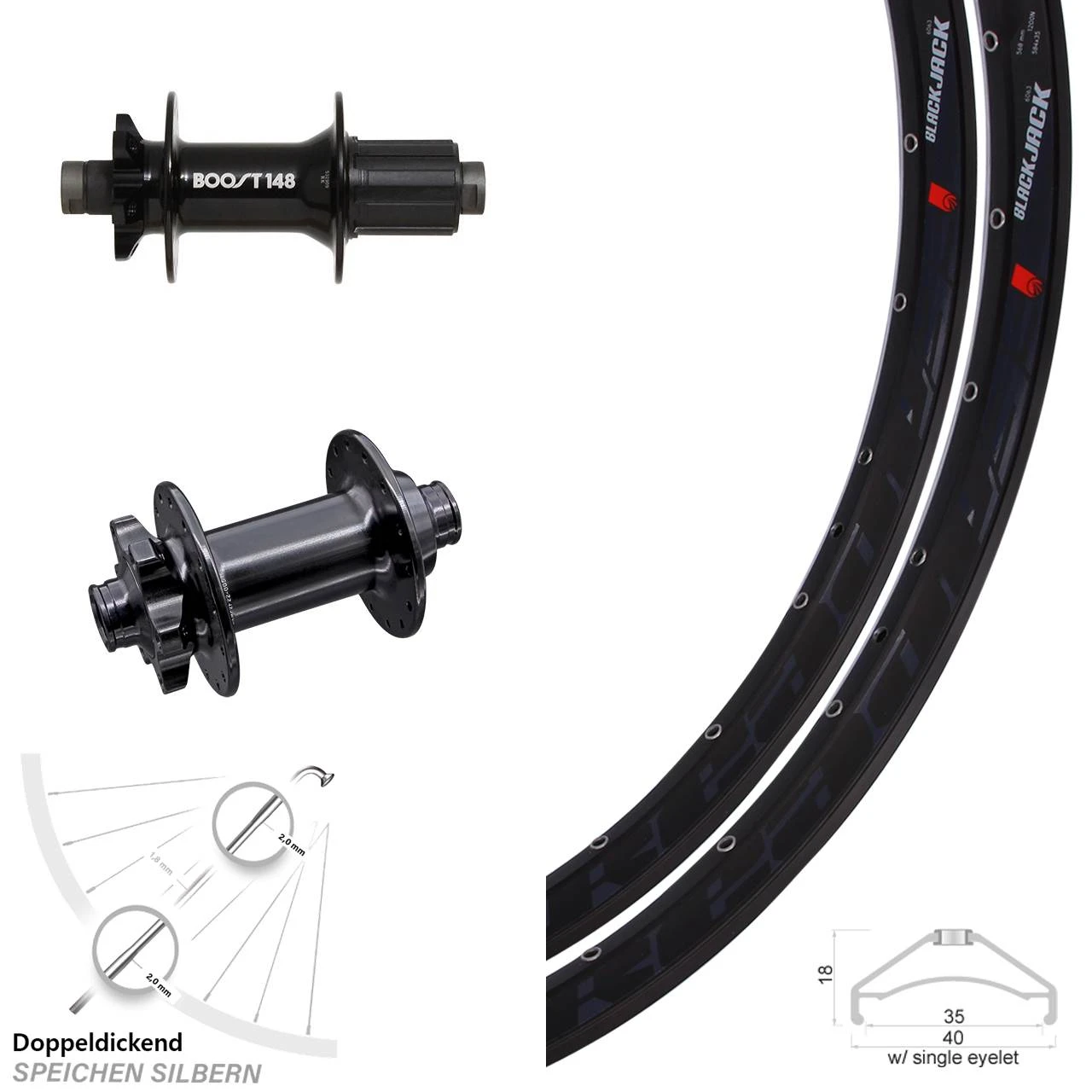 27,5+ Zoll Laufradsatz Rodi Ready 35 Aivee MP2 Formula Boost 6-loch Steckachse 110x148 Mm 3 27,5+ Zoll Laufradsatz Rodi Ready 35 Aivee MP2 Formula Boost 6-loch Steckachse 110x148 Mm