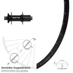 27,5 Zoll Rodi Ready 30 Hinterrad Boost 12x148 Mm 6-Loch