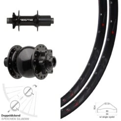 Laufradsatz Rodi Ready 30 27,5 Zoll Boost Formula Dynamo SON 28-15 Steckachse 110/148 Mm