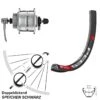Dt-swiss Vorderrad Mit Nabendynamo Shimano DH-3D32-QR DT Swiss 533 D 27,5 Zoll Für 6-Loch -Radzubehoer Verkaufe 8252885