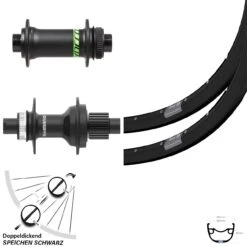 Laufradsatz 29 Zoll Boost Formula Shimano MT410-B Microspline Ryde Rival 23