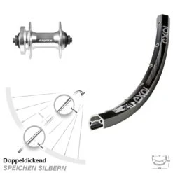 28 Zoll Vorderrad Formula DC-21 Exal DC 19 Für 6-Loch Schnellspanner