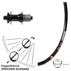 Mach 1 ZZYZX Disc-Hinterrad 26 Zoll Mit Formula DHG-142 Nabe 12/142 Mm