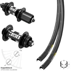 Laufradsatz Gravel 27,5 Zoll Mavic XM 824 DT Swiss 350 Centerlock Shimano 11-fach