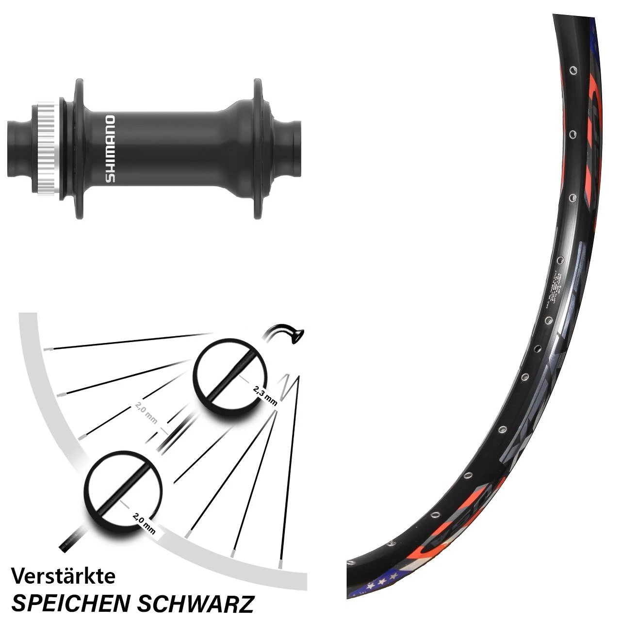 26 Zoll Laufrad DRC ZZYZX Disc Mit Shimano HB-MT410 Nabe 15/100 Mm 3 26 Zoll Laufrad DRC ZZYZX Disc Mit Shimano HB-MT410 Nabe 15/100 Mm