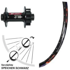 26 Zoll Vorderrad DRC ZZYZX 28-559 Steckachse 15x100 Mm DT Swiss 370 6-Loch