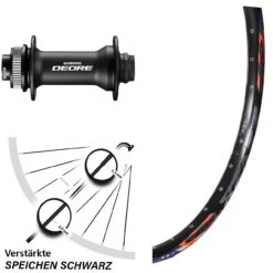 DRC ZZYZX Vorderrad 26 Zoll Mit Shimano Deore HB-M618 Nabe 15x100 Mm Centerlock