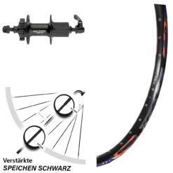 Hinterrad 26 Zoll DRC ZZYZX Disc 6-loch Shimano FH-M756 Schnellspanner