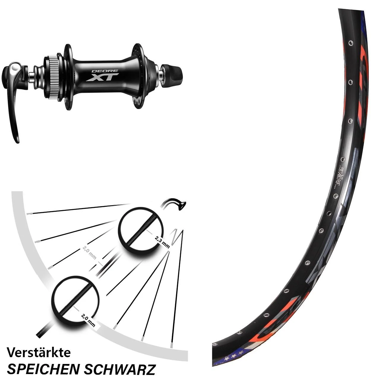 Shimano Deore XT HB-M8000 DRC ZZYZX Disc Vorderrad 26 Zoll Schnellspanner 5x100 Mm 3 Shimano Deore XT HB-M8000 DRC ZZYZX Disc Vorderrad 26 Zoll Schnellspanner 5x100 Mm
