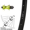 27,5 Zoll Hinterrad XLC Evo Grün Eloxiert 12/142 Mm Ryde Rival 30 Disc 6-Loch