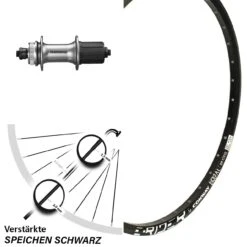 26 Zoll Hinterrad Shimano Alivio FH-M4050 Mach 1 Magma 5/135 Mm