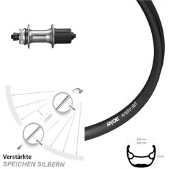 Ryde Andra 321 Hinterrad 27,5 Zoll Mit Shimano Alivio Nabe 5/135 Mm Centerlock