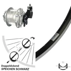 Ryde Andra 35 Hinterrad 26 Zoll Mit Rohloff Speedhub CC DB Nabe