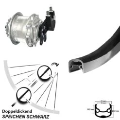 Ryde Andra 30 Hinterrad 28 Zoll Mit Rohloff Speedhub CC DB