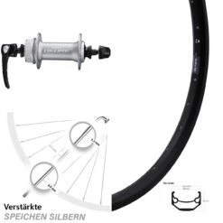 Shimano Deore HB-M6000 Ryde Andra 40 Disc Vorderrad 20 Zoll