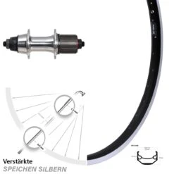 26 Zoll Hinterrad Novatec F362 TSE Ryde Andra 40 Felgenbremse 5/135 Mm