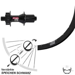 Hinterrad 27,5 Zoll Ryde Rival 23 Mit DT Swiss 370 6-Loch Nabe
