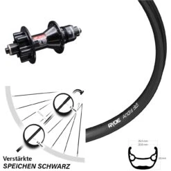 DT Swiss 370 Sram XD Ryde Andra 321 Laufrad 27,5 Zoll 135 Mm